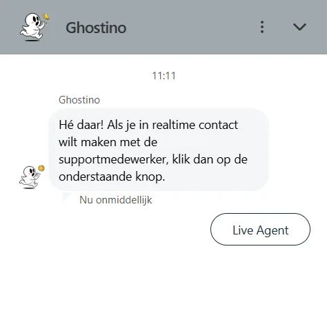 Ghostino Casino klantenservice en ondersteuning