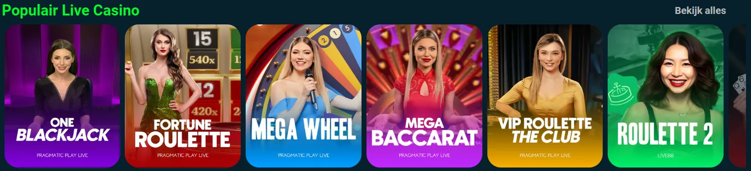 Live casino met echte dealers bij Ghostino Casino
